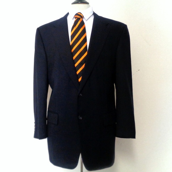 CORNELIANI ELEGANT NAVY BLUE MENS SPORTS JACKET 42 - Picture 1 of 7
